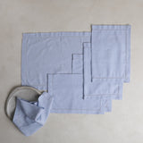 LINEN BASICS TABLE MAT SKY BLUE - S/6